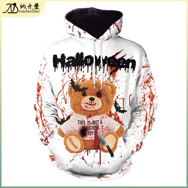 new horror 3d blood splashing printed hooded couple's sweater for halloween party, Black
new horror 3d blood splashing printed hooded couple's sweater for halloween party, Black