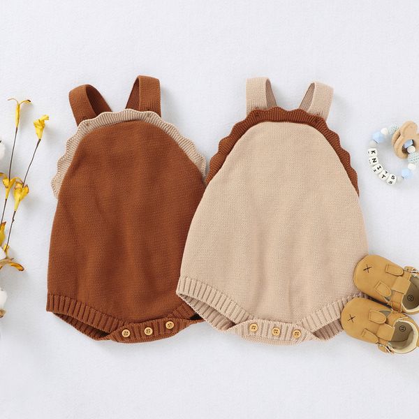 baby lace knitted romper fashionable sleeveless knitted jumpsuit bodysuit for girls dark brown 201030, Blue
baby lace knitted romper fashionable sleeveless knitted jumpsuit bodysuit for girls dark brown 201030, Blue