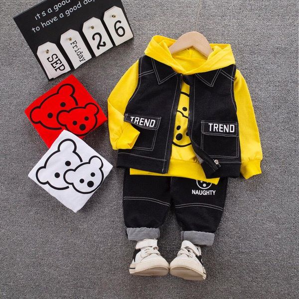 baby bear waistcoat coat long sleeve three-piece 2020 children fashion man childrenswear set, White
baby bear waistcoat coat long sleeve three-piece 2020 children fashion man childrenswear set, White