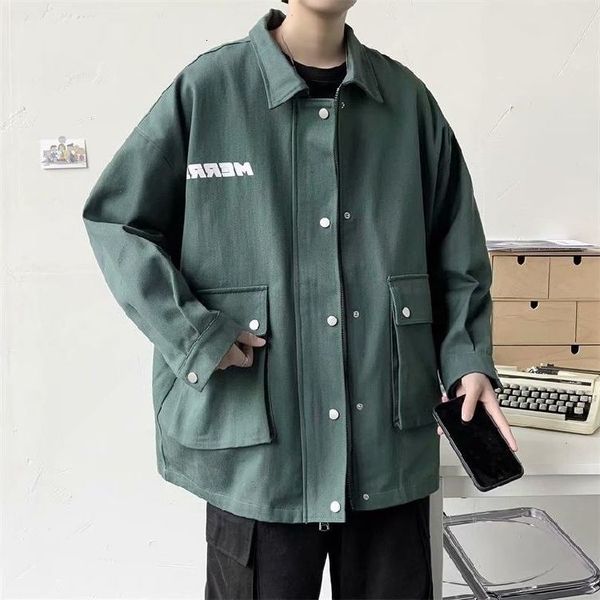 2021 autumn and winter new youth popular men's loose letter printing multi-pocket tooling jacket fashion casual m-2xl, Black;brown
2021 autumn and winter new youth popular men's loose letter printing multi-pocket tooling jacket fashion casual m-2xl, Black;brown