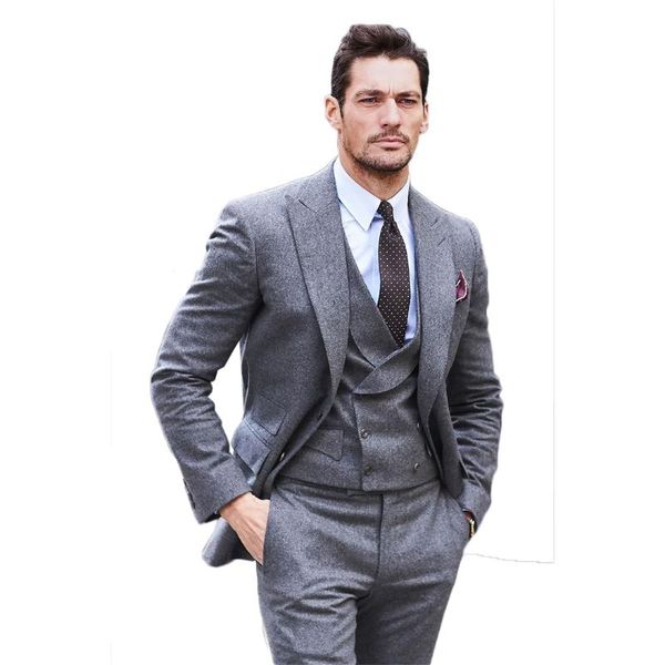 men's suits & blazers 3 piece wool men grey custom made lapel royal wedding handsome formal thick business coat+pant+vest, White;black
men's suits & blazers 3 piece wool men grey custom made lapel royal wedding handsome formal thick business coat+pant+vest, White;black