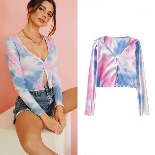 vintage tie dye knitted cropped cardigan female jacket 2020 autumn fashion female sweater coat slim crop 1, White
vintage tie dye knitted cropped cardigan female jacket 2020 autumn fashion female sweater coat slim crop 1, White