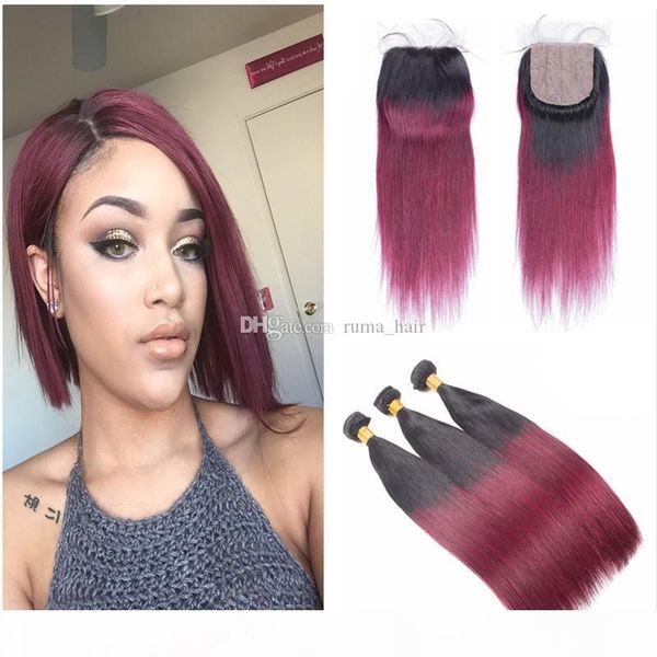 ombre silk base closure 4*4 inch t1b 99j brazilian virgin straight hair 8a grade two tone dark root silk lace closure with bundles, Black;brown
ombre silk base closure 4*4 inch t1b 99j brazilian virgin straight hair 8a grade two tone dark root silk lace closure with bundles, Black;brown