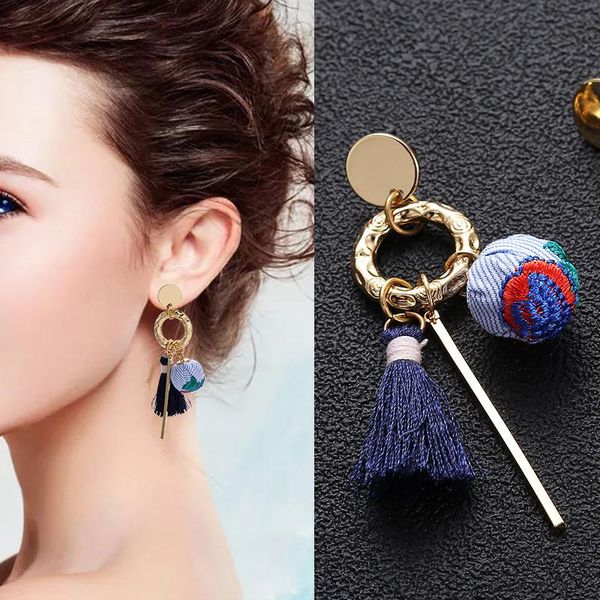 dangle & chandelier style boho drop earrings embroidery ball tassel long for women jewelry 2021 oorbellen, Silver
dangle & chandelier style boho drop earrings embroidery ball tassel long for women jewelry 2021 oorbellen, Silver