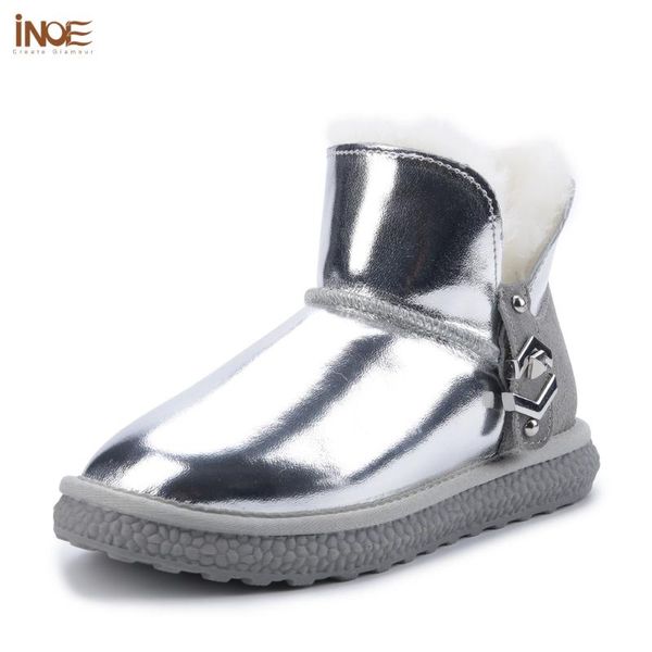 inoe 2020 women casual winter boots leather real sheep fur lined ankle snow boots for woman warm shoes waterproof flats buckle, Black
inoe 2020 women casual winter boots leather real sheep fur lined ankle snow boots for woman warm shoes waterproof flats buckle, Black