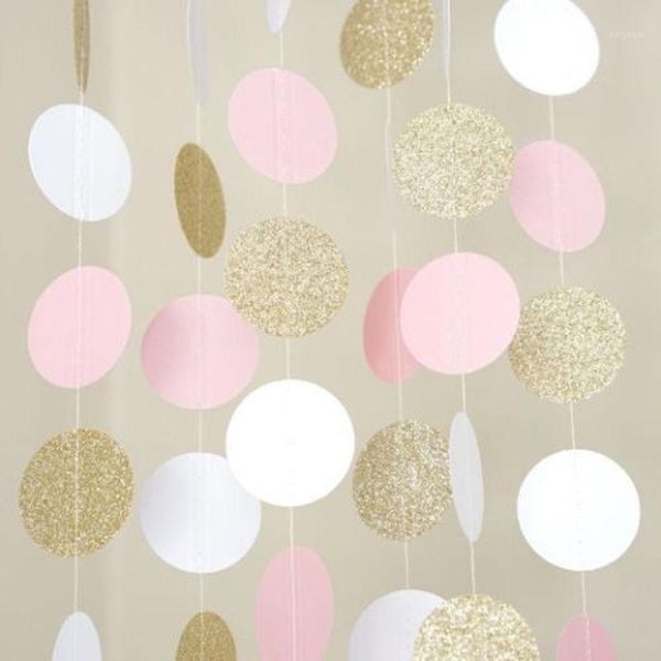 party banners streamers confetti pink white and gold glitter circle polka dots paper garland banner 10 ft banner decor confetti1
party banners streamers confetti pink white and gold glitter circle polka dots paper garland banner 10 ft banner decor confetti1