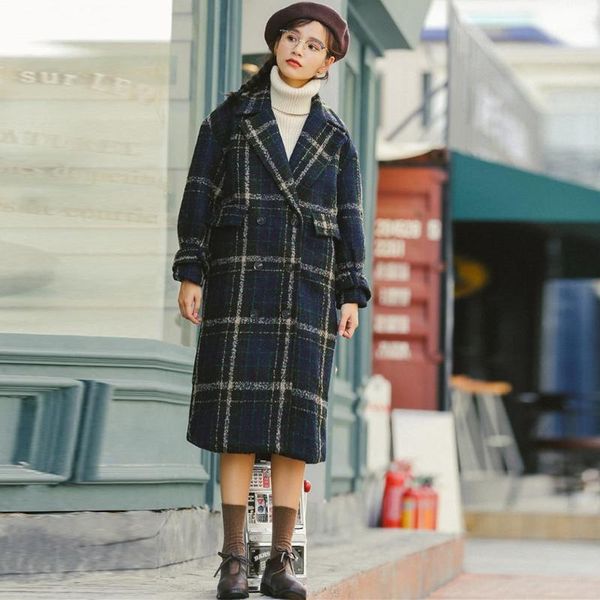 sagace women lattice sen sweet windproof woolen coat female middle school student coat thick warm female fashion long outwear1, Black
sagace women lattice sen sweet windproof woolen coat female middle school student coat thick warm female fashion long outwear1, Black