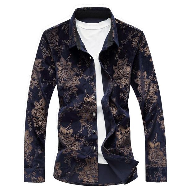 2021 new fashion men gold velour casual shirt plus size 7xl slim fit soft comfortable spring male shirt brand long sleeve, White;black
2021 new fashion men gold velour casual shirt plus size 7xl slim fit soft comfortable spring male shirt brand long sleeve, White;black