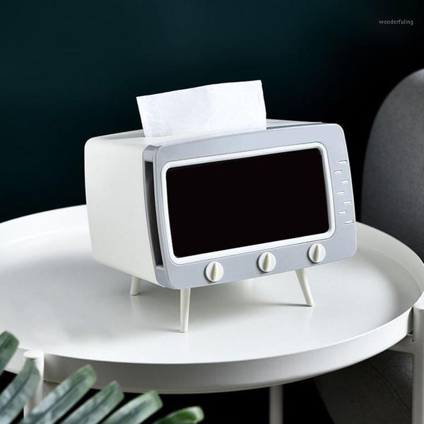 creative multifunctional coffee table tv tissue storage box with phone holder tissue box container case table decoration1
creative multifunctional coffee table tv tissue storage box with phone holder tissue box container case table decoration1