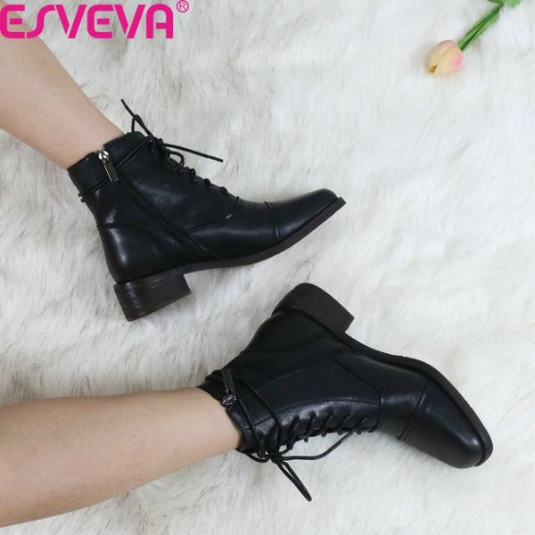 esveva 2021 узелок zipper кожа коровы площади toe ботильоны осень зима дамы квадратный каблук мода женская обувь big size34-43, Black
esveva 2021 узелок zipper кожа коровы площади toe ботильоны осень зима дамы квадратный каблук мода женская обувь big size34-43, Black