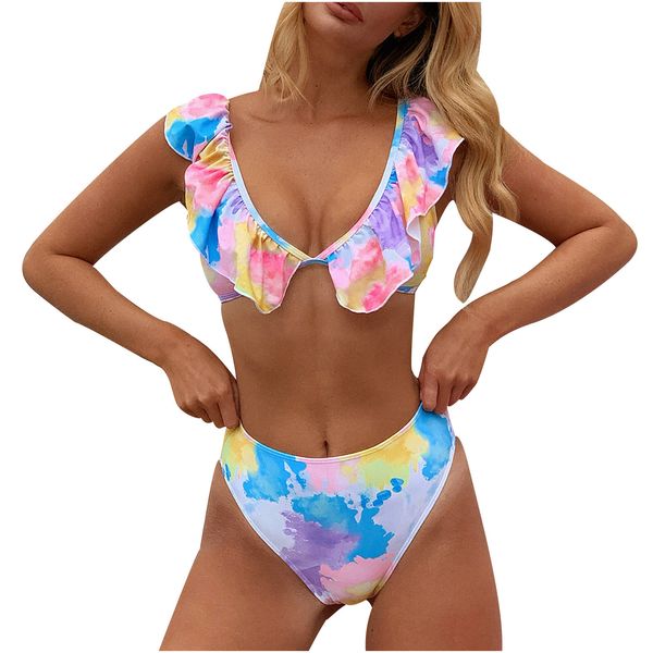 bikini 2020 woman high waist fashion womens tie-dye print bikini push-up pad swimwear swimsuit beachwear setbathing suit biquini, White;black
bikini 2020 woman high waist fashion womens tie-dye print bikini push-up pad swimwear swimsuit beachwear setbathing suit biquini, White;black