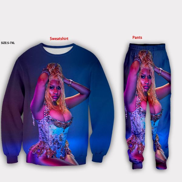 new men women's sportwear track suits print nicki minaj crewneck sweatshirt/jogger pantstracksuits s16, Gray
new men women's sportwear track suits print nicki minaj crewneck sweatshirt/jogger pantstracksuits s16, Gray