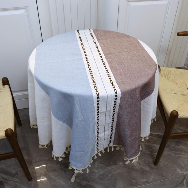 Nordic Round Tablecloth Cotton Linen Table Cloth Kitchen Striped Table Cover Colored Soft Cloth Cover Washable Dustproof
Nordic Round Tablecloth Cotton Linen Table Cloth Kitchen Striped Table Cover Colored Soft Cloth Cover Washable Dustproof