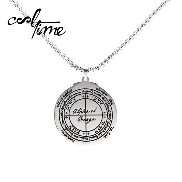pendant necklaces cooltime stainless steel supernatural talisman for good luck pentacle pagan wiccan men jewelry, Silver
pendant necklaces cooltime stainless steel supernatural talisman for good luck pentacle pagan wiccan men jewelry, Silver
