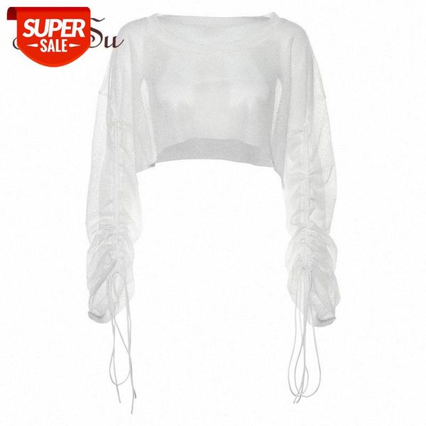 artsu mesh white tshirt long sleeve crop transparent oversized t shirt women summer streetwear asts21036 #yz0v
artsu mesh white tshirt long sleeve crop transparent oversized t shirt women summer streetwear asts21036 #yz0v
