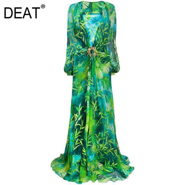 casual dresses deat 2021 summer and autumn v-neck high waist lantern sleeves floor length green printed long dress female vestido wn37506xl, Black;gray
casual dresses deat 2021 summer and autumn v-neck high waist lantern sleeves floor length green printed long dress female vestido wn37506xl, Black;gray