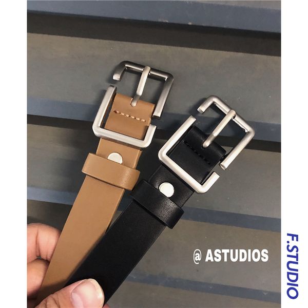 fangshao men's fashion card for men and women casual pu personalized square buckle student belt, Black;brown
fangshao men's fashion card for men and women casual pu personalized square buckle student belt, Black;brown