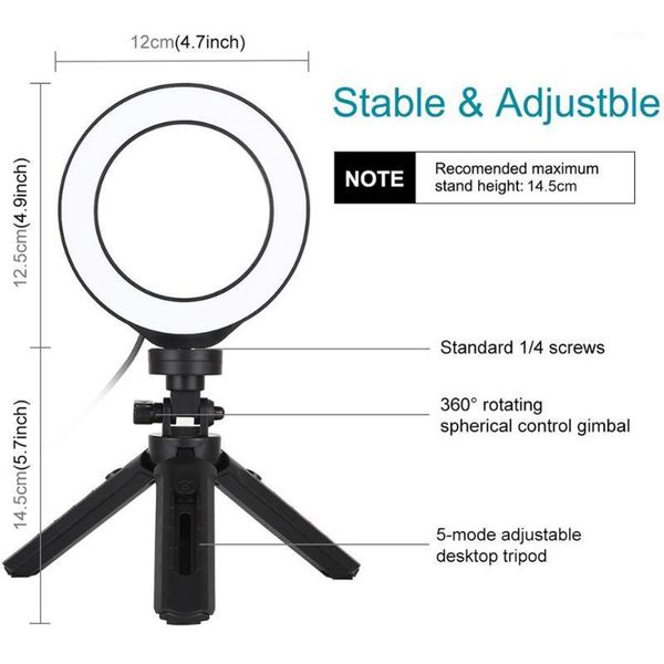 selfie ring light with desk tripod stand 360-degree rotatable ball head stabilizer dimmable usb ring light pgraphy streaming1
selfie ring light with desk tripod stand 360-degree rotatable ball head stabilizer dimmable usb ring light pgraphy streaming1