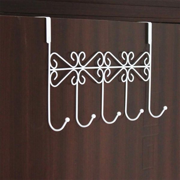 hooks & rails over the door 5 hook rack decorative organizer for clothes coat hat belt towels metal hanger home kitchen use
hooks & rails over the door 5 hook rack decorative organizer for clothes coat hat belt towels metal hanger home kitchen use