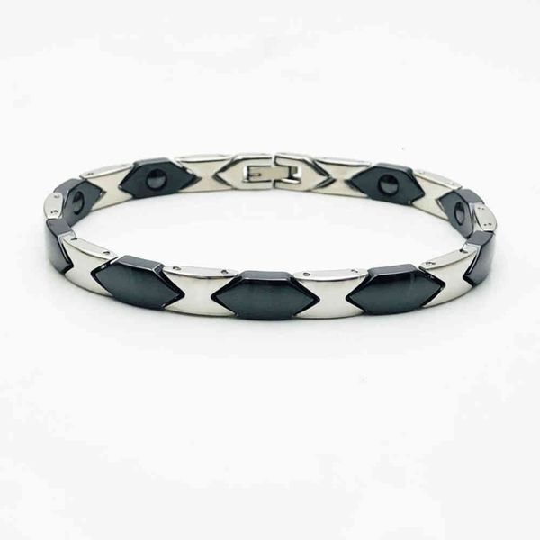 chain bracelet new personalized men's bracelet hand decoration titanium steel ceramic simple jewelry, Black
chain bracelet new personalized men's bracelet hand decoration titanium steel ceramic simple jewelry, Black