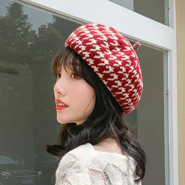 vintage wool beret women autumn winter fashion berets caps for women girls red french hat femme baret plaid hat, Blue;gray
vintage wool beret women autumn winter fashion berets caps for women girls red french hat femme baret plaid hat, Blue;gray