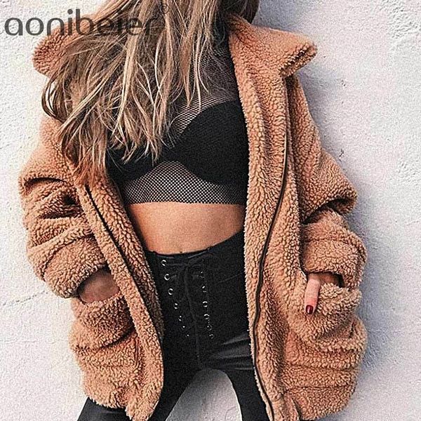 aonibeier plus size faux fur autumn winter jacket women casual fur coat female fashion plush loose coats streetwear outerwear y201012, Black
aonibeier plus size faux fur autumn winter jacket women casual fur coat female fashion plush loose coats streetwear outerwear y201012, Black