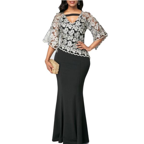 2021 new spring autumn maxi dresses for the women black fashion robe long lace bazin dress dashiki party clothes 7170, Red
2021 new spring autumn maxi dresses for the women black fashion robe long lace bazin dress dashiki party clothes 7170, Red