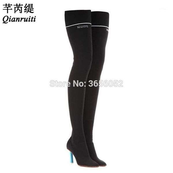 qianruiti fetish shoes woman stiletto botas black stretch thigh high boots cigarette lighter heel over the knee sock boots1
qianruiti fetish shoes woman stiletto botas black stretch thigh high boots cigarette lighter heel over the knee sock boots1