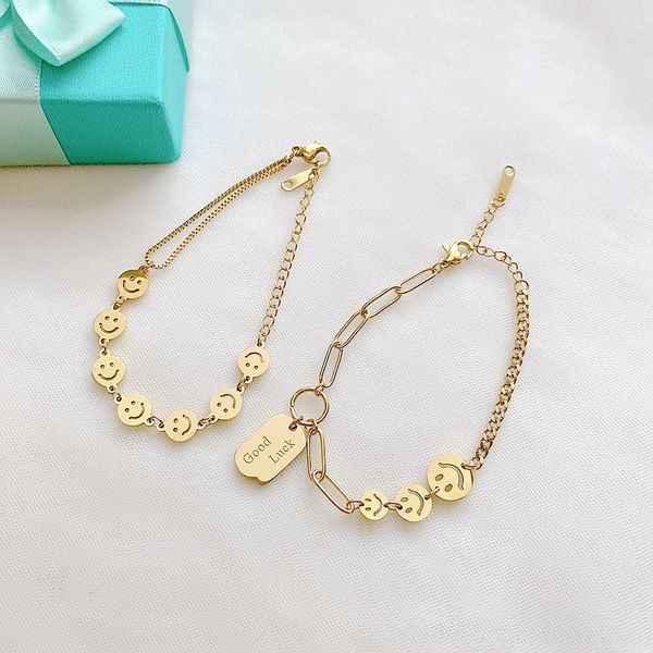 n3nku golden bath titanium steel cutesweet face bracelet 2020 new fashion korean version smiling and colorless braceletdon't take it i, Golden;silver
n3nku golden bath titanium steel cutesweet face bracelet 2020 new fashion korean version smiling and colorless braceletdon't take it i, Golden;silver