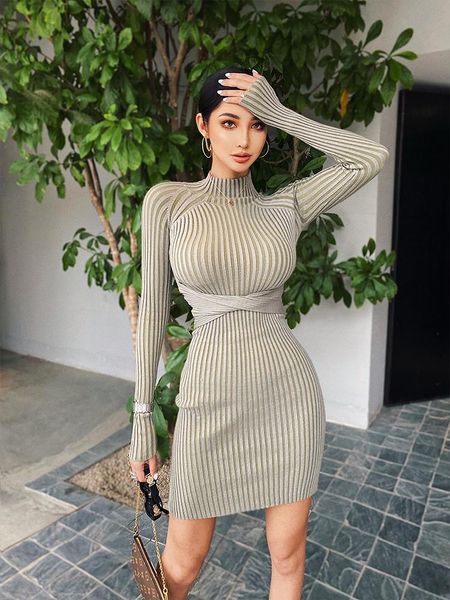2020 europe and the united states knitted dress women's slim bottoming big halter tight-fitting hips dress lyq1230, Black;gray
2020 europe and the united states knitted dress women's slim bottoming big halter tight-fitting hips dress lyq1230, Black;gray