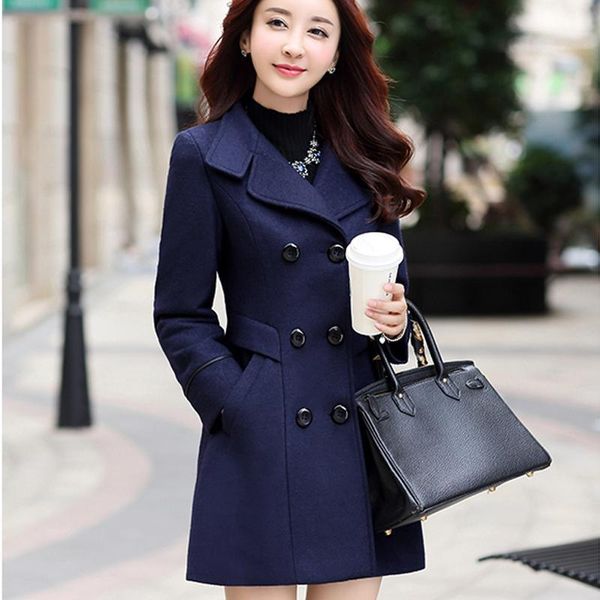 women spring slim woolen outwear wool coats 2020 new double breasted wool coat overcoat autumn plus size womens clothing1, Black
women spring slim woolen outwear wool coats 2020 new double breasted wool coat overcoat autumn plus size womens clothing1, Black