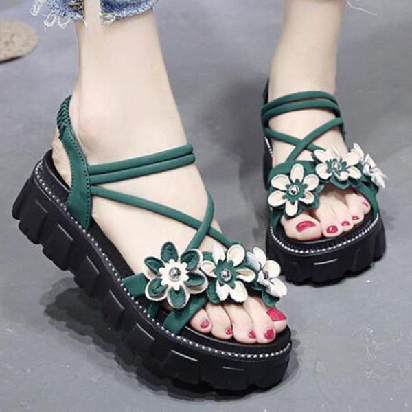 sandals summer vintage floral platform non-slip women cross strap beach shoes casual elastic band sandalias mujer zy154, Black
sandals summer vintage floral platform non-slip women cross strap beach shoes casual elastic band sandalias mujer zy154, Black