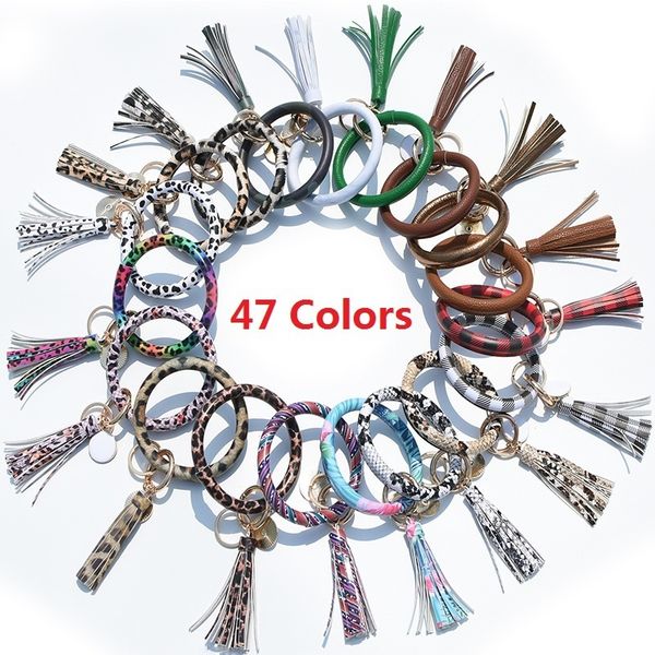 47 colors leather tassels bracelet keychain pu wrist ring sunflower leopard patterns bangle key holder dhd1423
47 colors leather tassels bracelet keychain pu wrist ring sunflower leopard patterns bangle key holder dhd1423