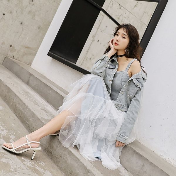 fairy dress imperial sister cowboy spring suit girl 2020 new early spring two skirt skirtsperfume dress piece set small fragrance fashion tr, Gray
fairy dress imperial sister cowboy spring suit girl 2020 new early spring two skirt skirtsperfume dress piece set small fragrance fashion tr, Gray