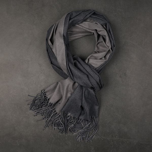 double sided solid color light dark gray scarf for men women in spring autumn and winter, Blue;gray
double sided solid color light dark gray scarf for men women in spring autumn and winter, Blue;gray