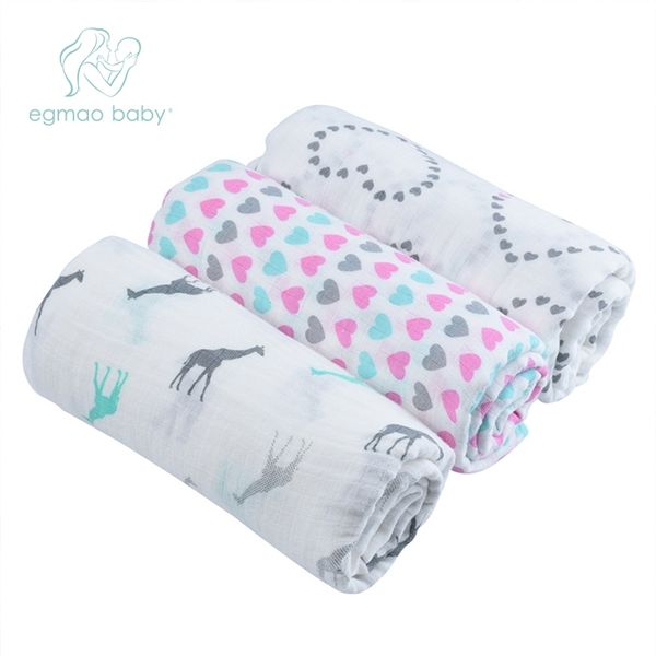 egmao baby frosted bagged muslin baby blanket swaddle wrap newborn infant 100% cotton swaddle towels 3 pcs a pack 120*120 cm y201009
egmao baby frosted bagged muslin baby blanket swaddle wrap newborn infant 100% cotton swaddle towels 3 pcs a pack 120*120 cm y201009