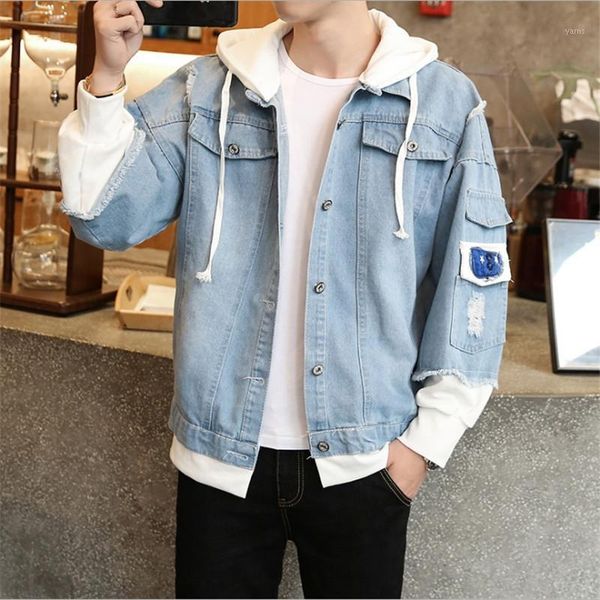 summer spring men clothes new style trend men jacket cowboy casual harajuku short jackets and coats pockets chaqueta jacket1, Black;brown
summer spring men clothes new style trend men jacket cowboy casual harajuku short jackets and coats pockets chaqueta jacket1, Black;brown