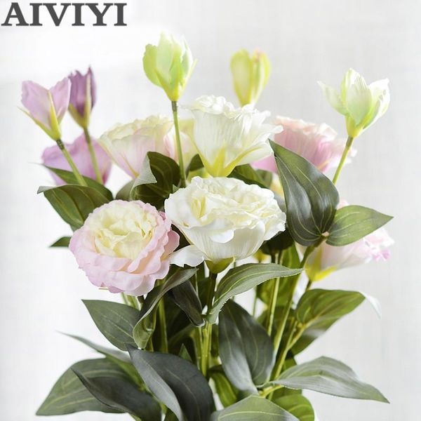 artificial silk flower trigeminal eustoma flower home decoration fake wedding silk eustoma
artificial silk flower trigeminal eustoma flower home decoration fake wedding silk eustoma