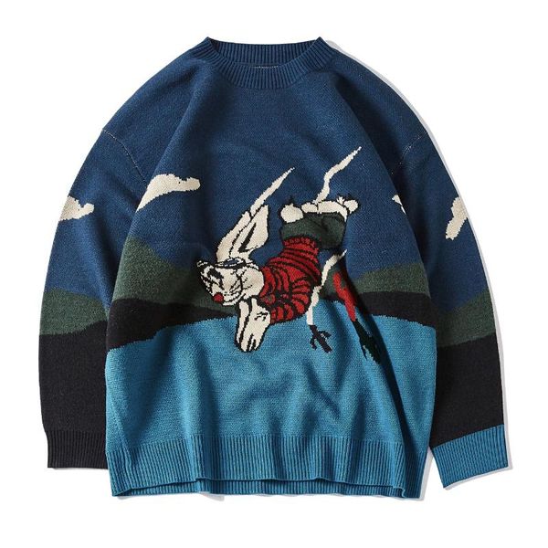 2021 harajuku oversize sweater pullover men color block knitted sweater hip hop streetwear retro 2021 autumn winter male, White;black
2021 harajuku oversize sweater pullover men color block knitted sweater hip hop streetwear retro 2021 autumn winter male, White;black