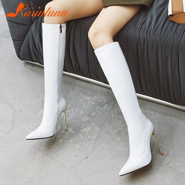 brand new fashion leiusre women shoes party wedding pointed toe solid ultra high heels knee high boots zip up footwear1, Black
brand new fashion leiusre women shoes party wedding pointed toe solid ultra high heels knee high boots zip up footwear1, Black