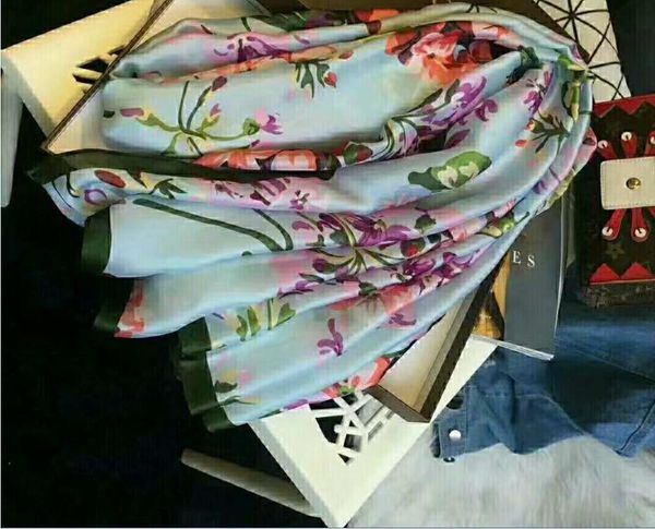 2018 woman silk scarf square scarf shawl wraps 180*90cm dot plaid satin scarf printed for spring summer autumn winter#, Blue;gray
2018 woman silk scarf square scarf shawl wraps 180*90cm dot plaid satin scarf printed for spring summer autumn winter#, Blue;gray