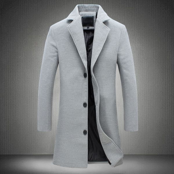 brand men's jackets long solid color single-breasted trench coat casual overcoat for male jacket outer wear clothing, Black
brand men's jackets long solid color single-breasted trench coat casual overcoat for male jacket outer wear clothing, Black