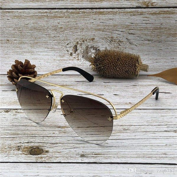 men designer sunglasses classic style pilot metal frameless 1044s uv400 protection outdoor eyewear with original box, White;black
men designer sunglasses classic style pilot metal frameless 1044s uv400 protection outdoor eyewear with original box, White;black