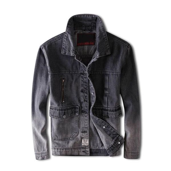 2020 vintage men's solid color denim jackets washed front pockets jeans jackets outwear for male black, Black;brown
2020 vintage men's solid color denim jackets washed front pockets jeans jackets outwear for male black, Black;brown