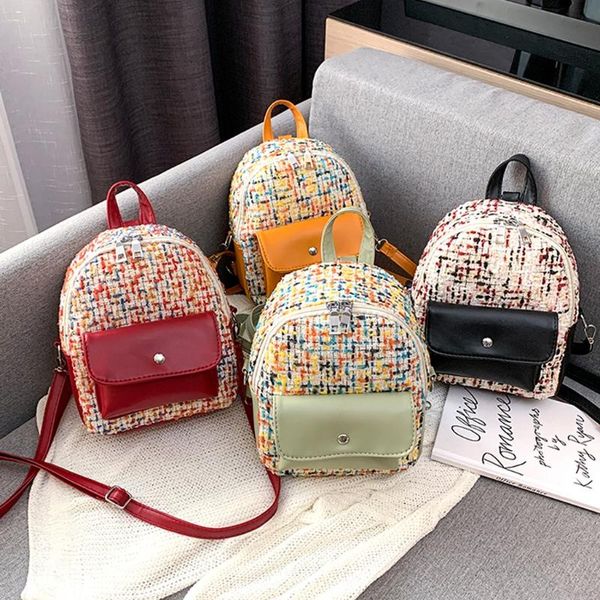ssadassa backpack fashion women's outdoor simple zipper contrast color wool mini backpack school bags for teenage travel bag
ssadassa backpack fashion women's outdoor simple zipper contrast color wool mini backpack school bags for teenage travel bag