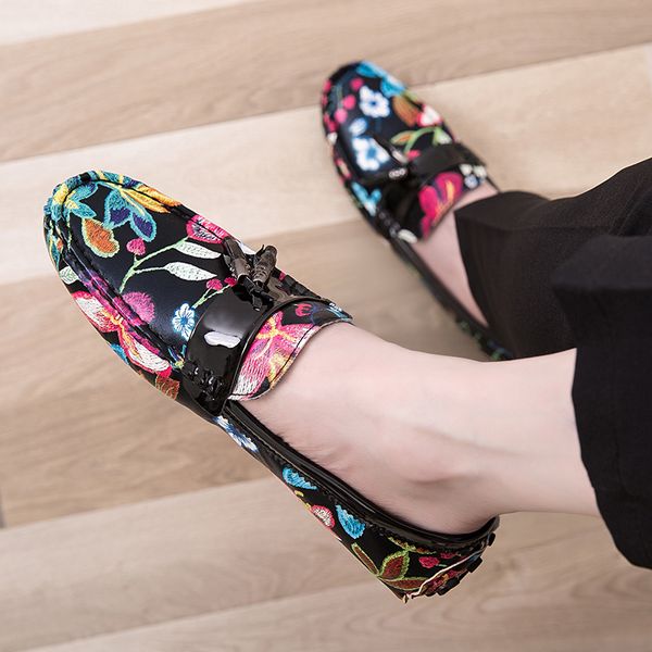 man shoe fashion new flower printing shoe man summer comfy casual shoe man moccasins loafer leather zapatillas hombre 2022, Black
man shoe fashion new flower printing shoe man summer comfy casual shoe man moccasins loafer leather zapatillas hombre 2022, Black