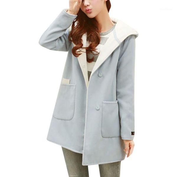 winter coat women 2019 fashion casual medium and long hooded winter woolen thick coat female overcoat outwear manteau femme1, Black
winter coat women 2019 fashion casual medium and long hooded winter woolen thick coat female overcoat outwear manteau femme1, Black