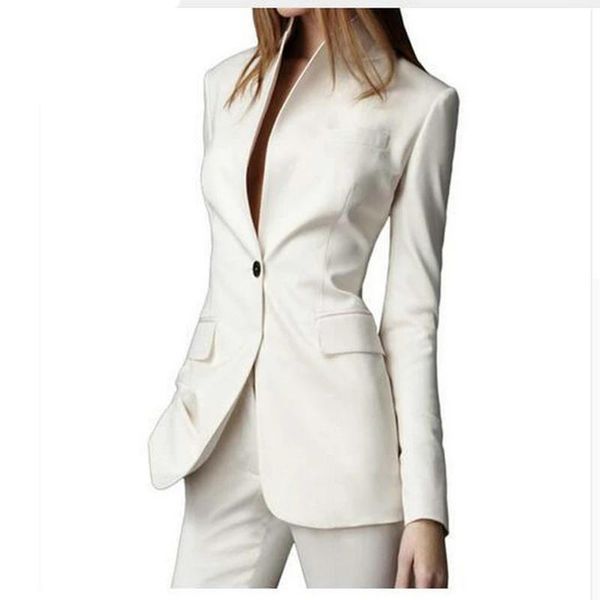 women's two piece pants custom made pant suits white casual female single button ladies' business suit office 2 pieces jacket+pant
women's two piece pants custom made pant suits white casual female single button ladies' business suit office 2 pieces jacket+pant