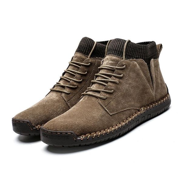 2020 winter men's boots non-slip wearable outdoor big tooling large size shoes plus velvet retro trend, Black
2020 winter men's boots non-slip wearable outdoor big tooling large size shoes plus velvet retro trend, Black
