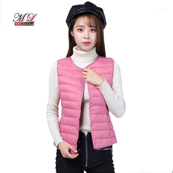 mlinina spring autumn women 90% white duck down vest sleeveless waistcoat soft warm ultra light jacket female brand vest coat1, Black;white
mlinina spring autumn women 90% white duck down vest sleeveless waistcoat soft warm ultra light jacket female brand vest coat1, Black;white